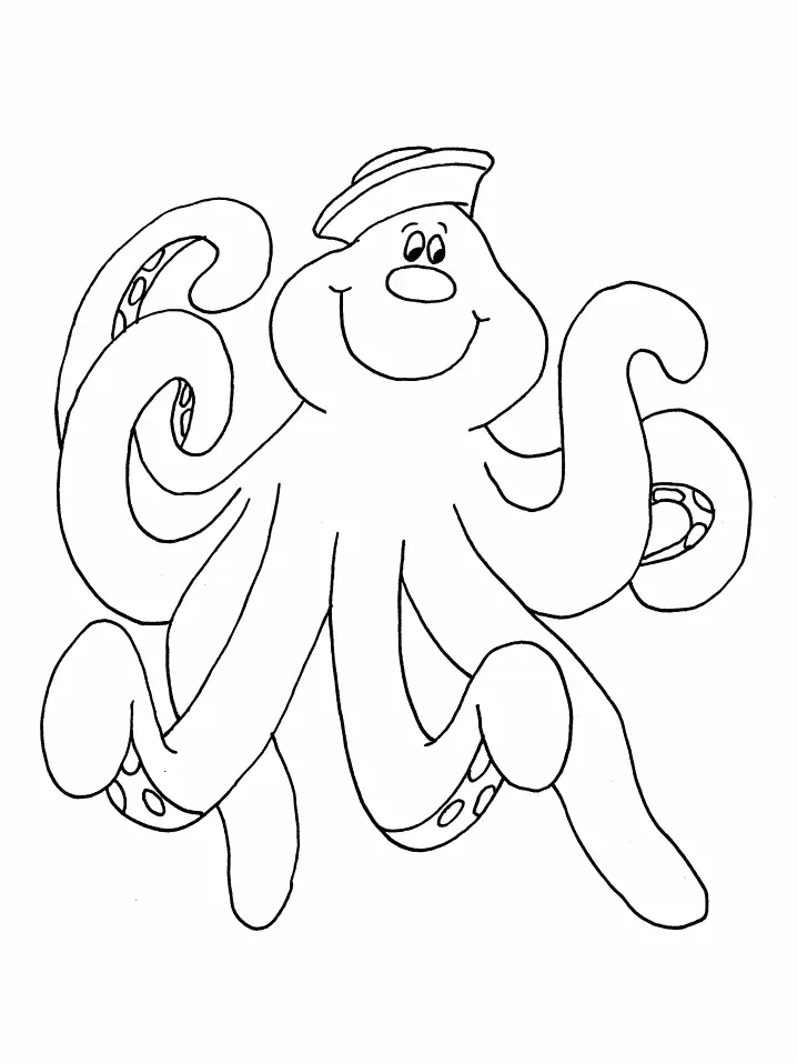 Octopus Coloring Pages 3