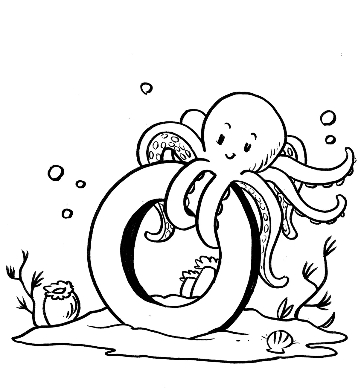 Octopus Coloring Pages 35