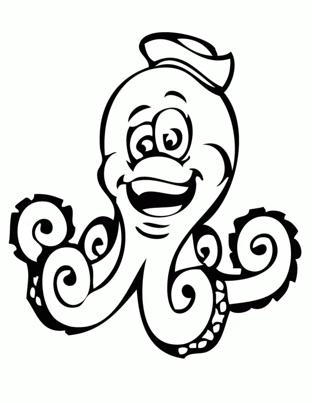 Octopus Coloring Pages 42