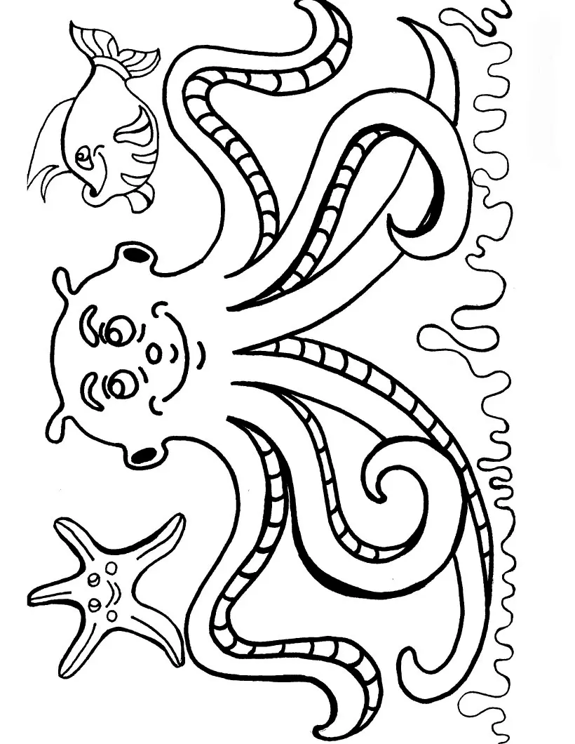 Octopus Coloring Pages 43