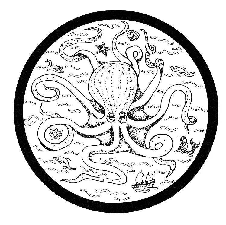 Octopus Coloring Pages 48