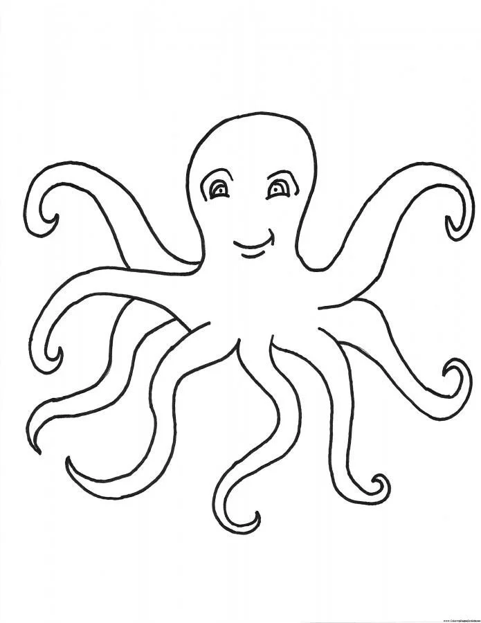 Octopus Coloring Pages 6