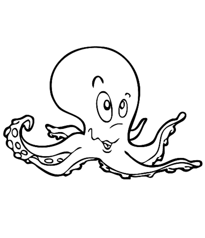 Octopus Coloring Pages 7