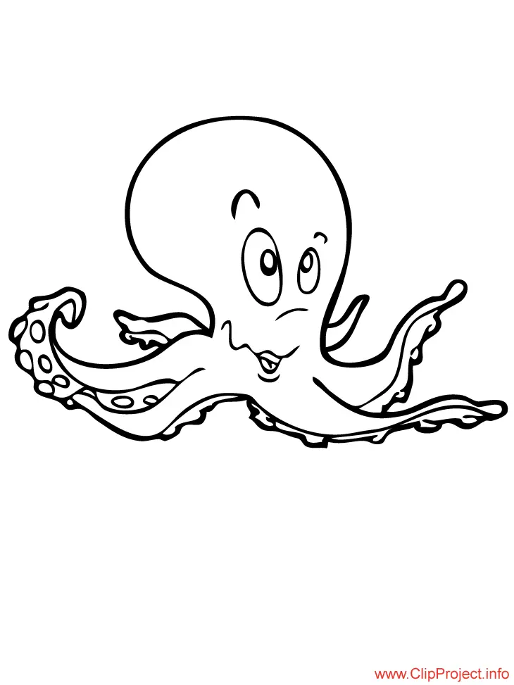 Octopus Coloring Pages 9