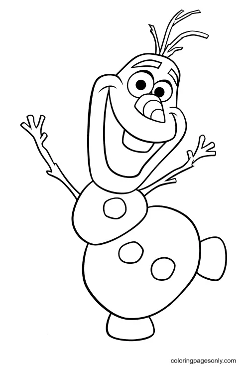 Olaf Coloring Pages 1