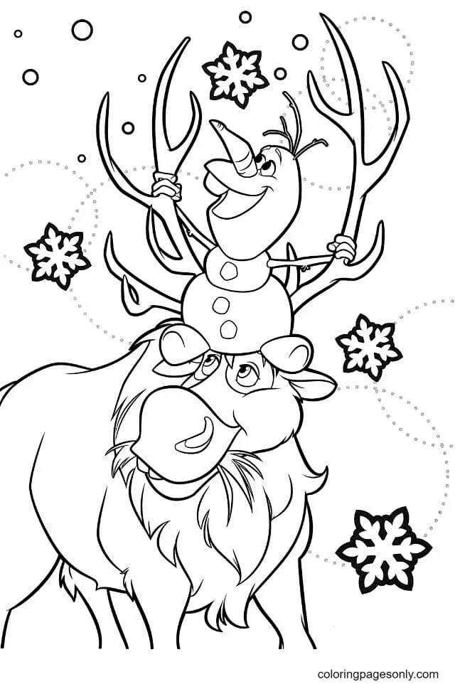 Olaf Coloring Pages 17
