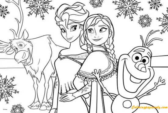 Olaf Coloring Pages 19