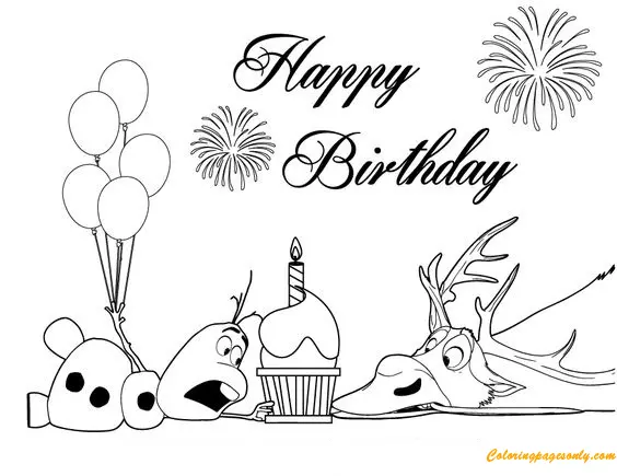 Olaf Coloring Pages 21