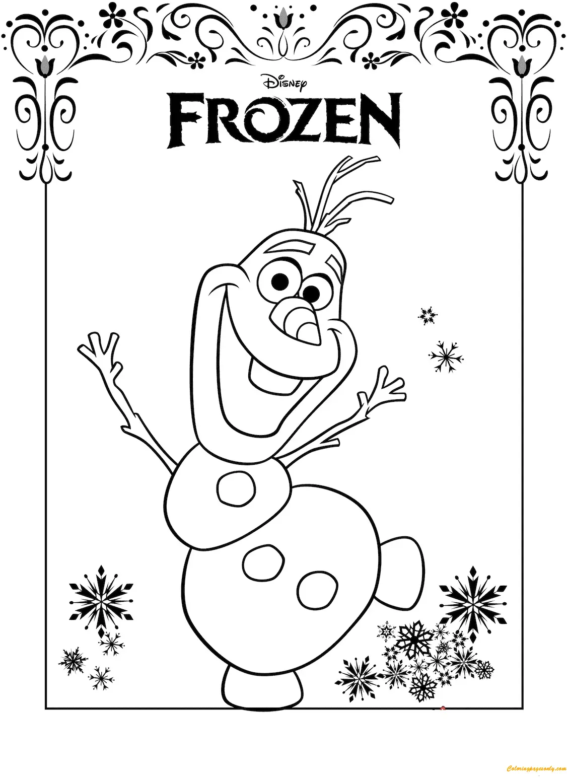 Olaf Coloring Pages 25