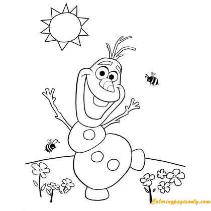 Olaf Coloring Pages 35