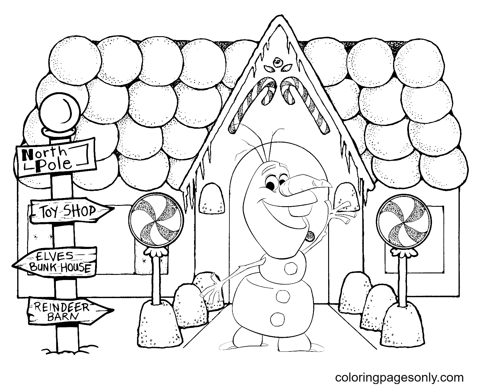 Olaf Coloring Pages 46