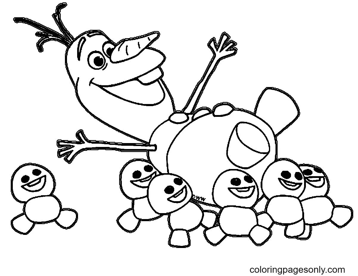 Olaf Coloring Pages 56