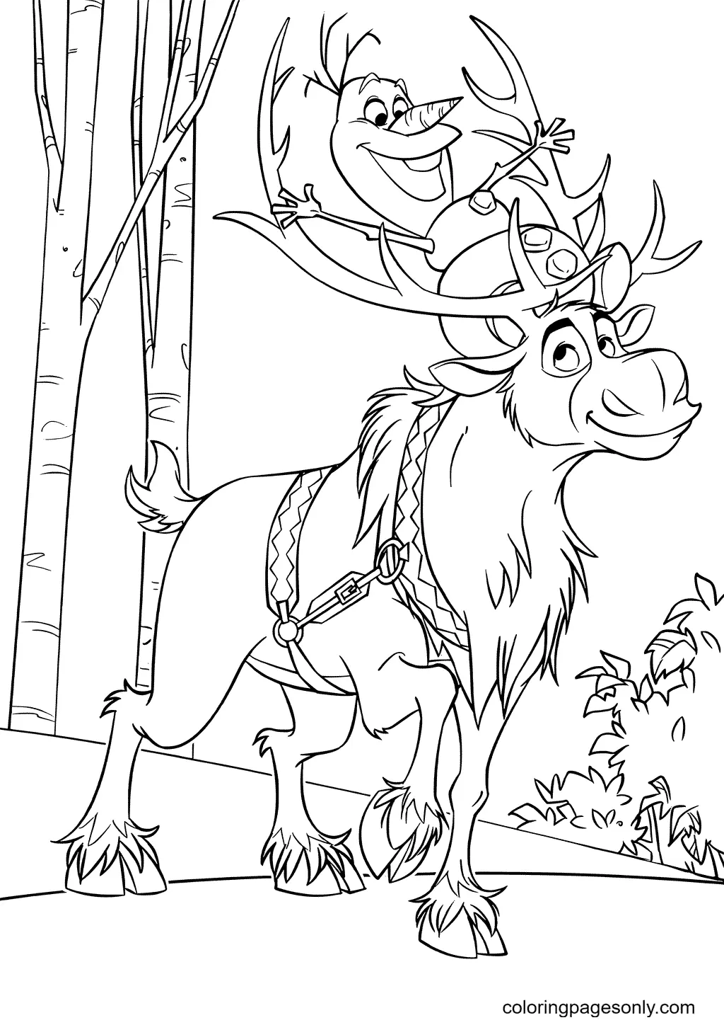 Olaf Coloring Pages 7
