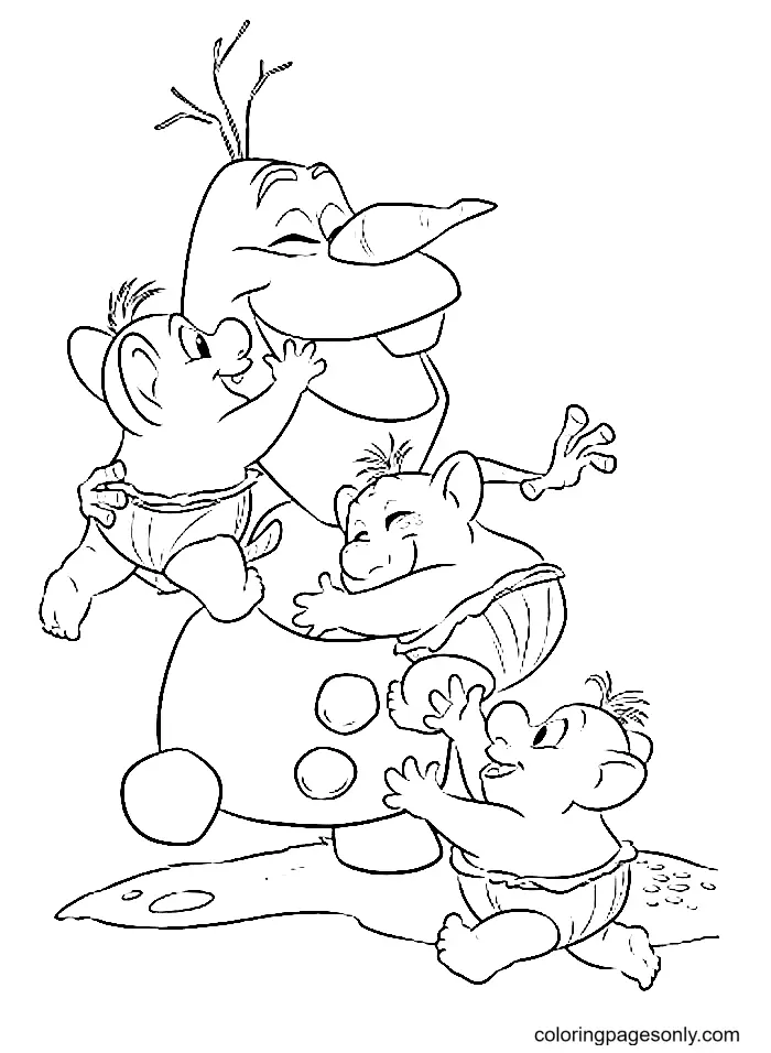 Olaf Coloring Pages 80