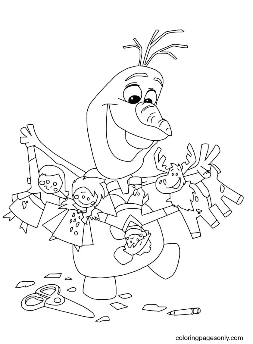 Olaf Coloring Pages 82