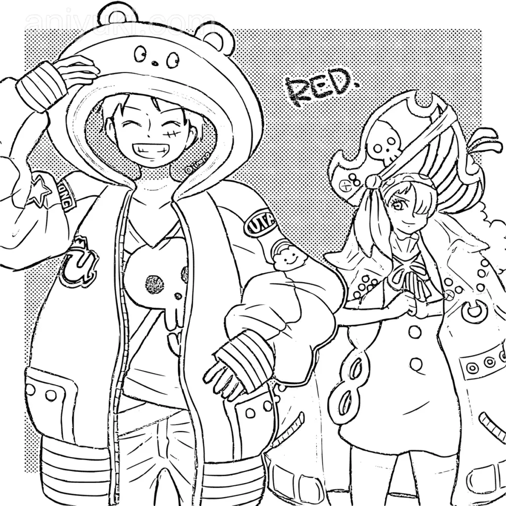 One Piece Film Red Para Colorear 5
