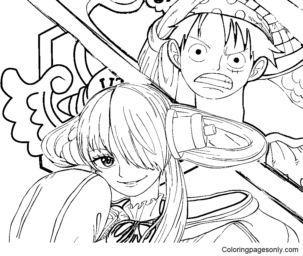 One Piece Film Red Para Colorear 8