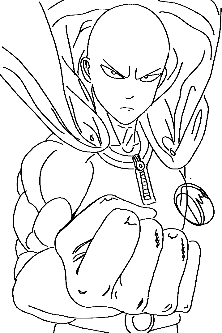 One Punch Man Ausmalbilder 1