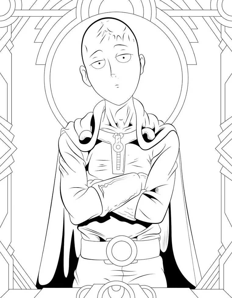 One Punch Man Ausmalbilder 22