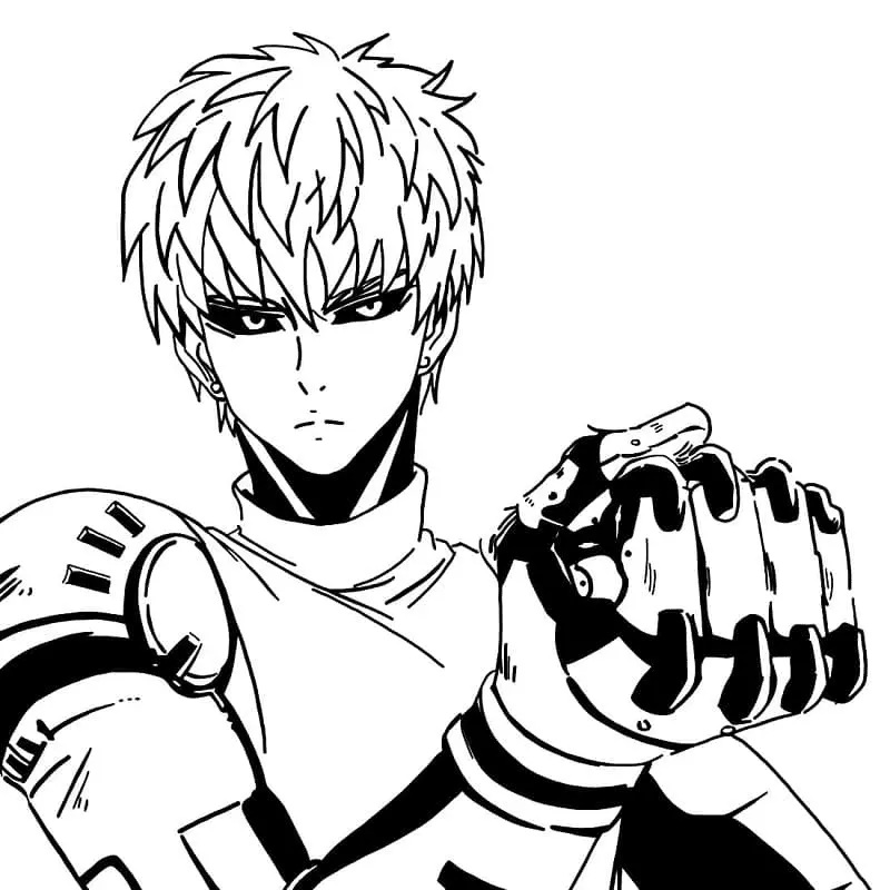 One Punch Man Ausmalbilder 23