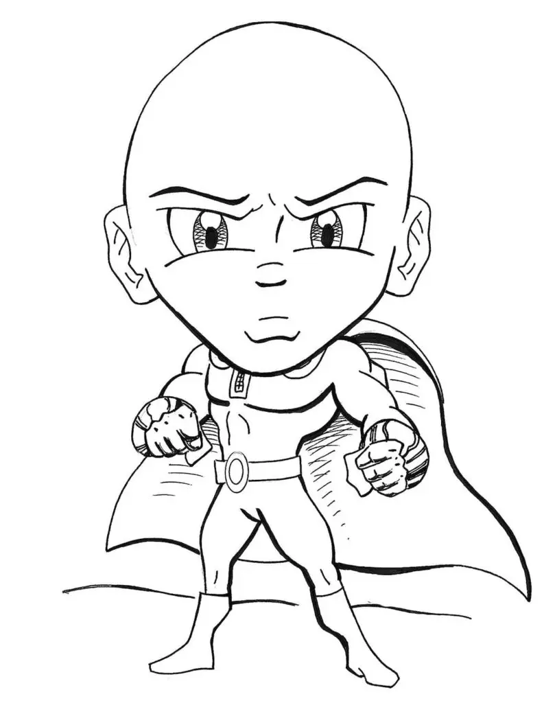 One Punch Man Ausmalbilder 26