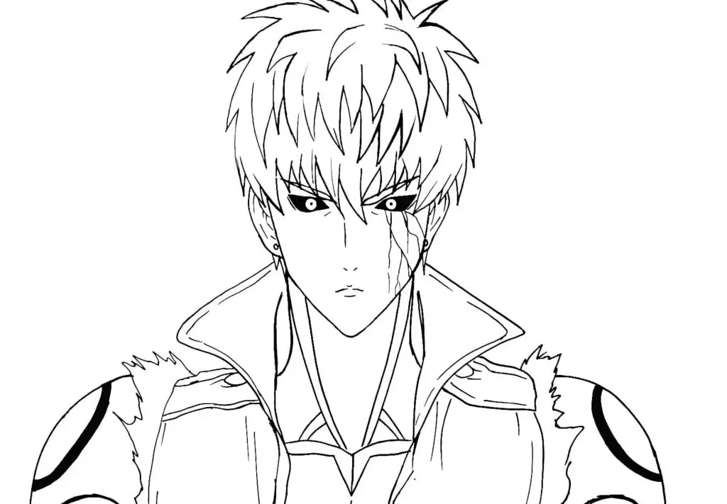 One Punch Man Ausmalbilder 4
