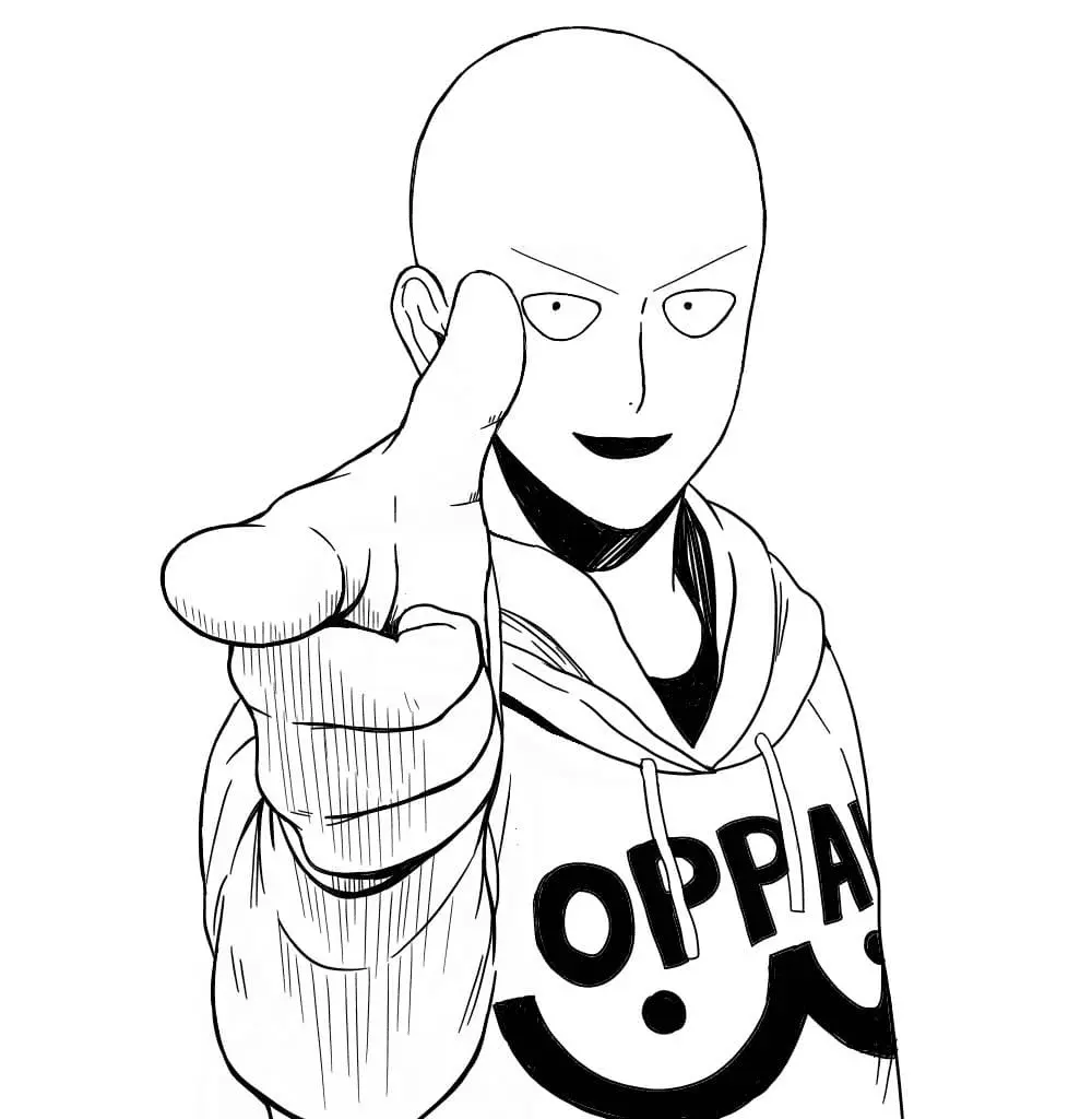 One Punch Man Ausmalbilder 42