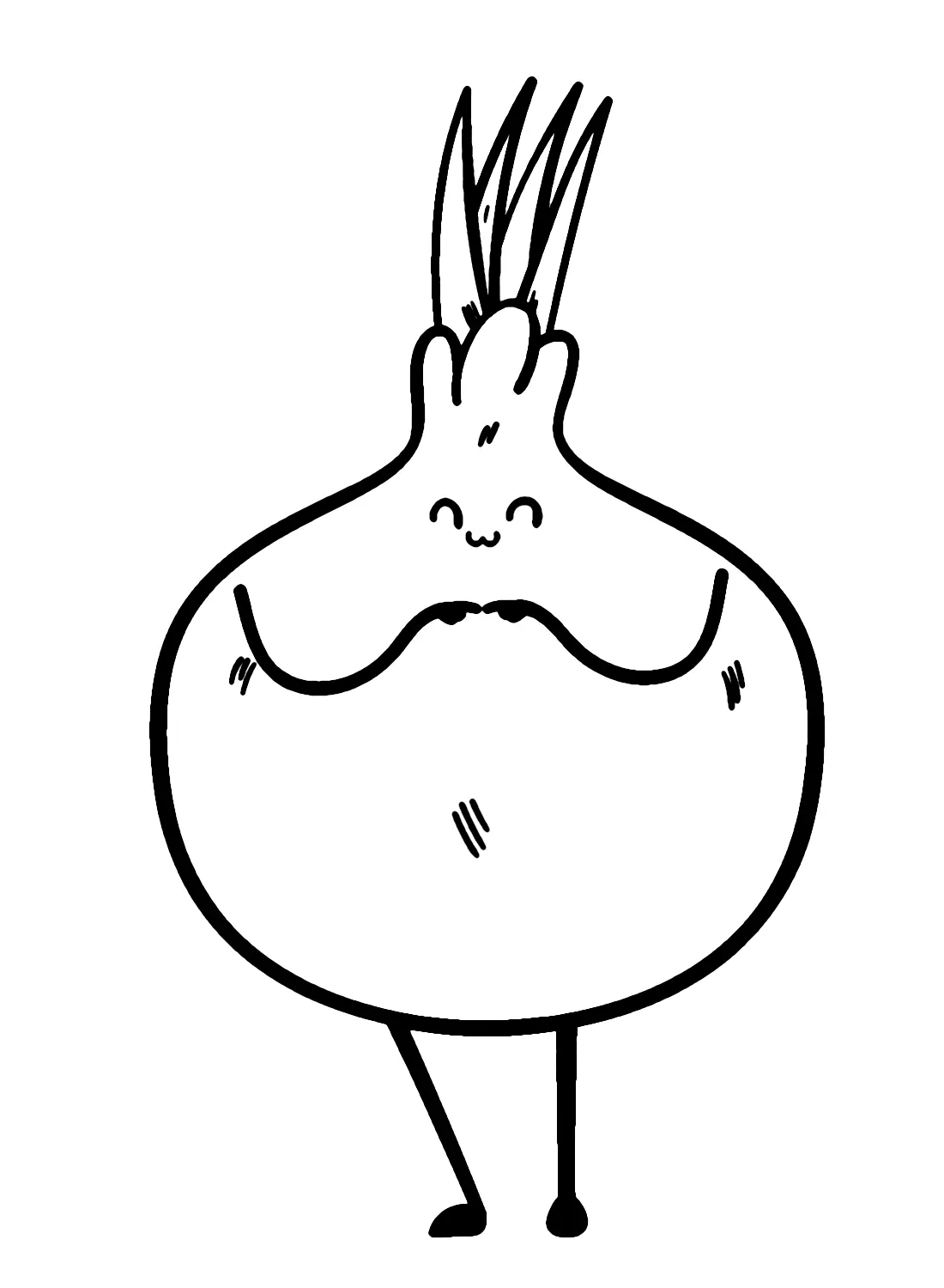 Onion Coloring Pages 20