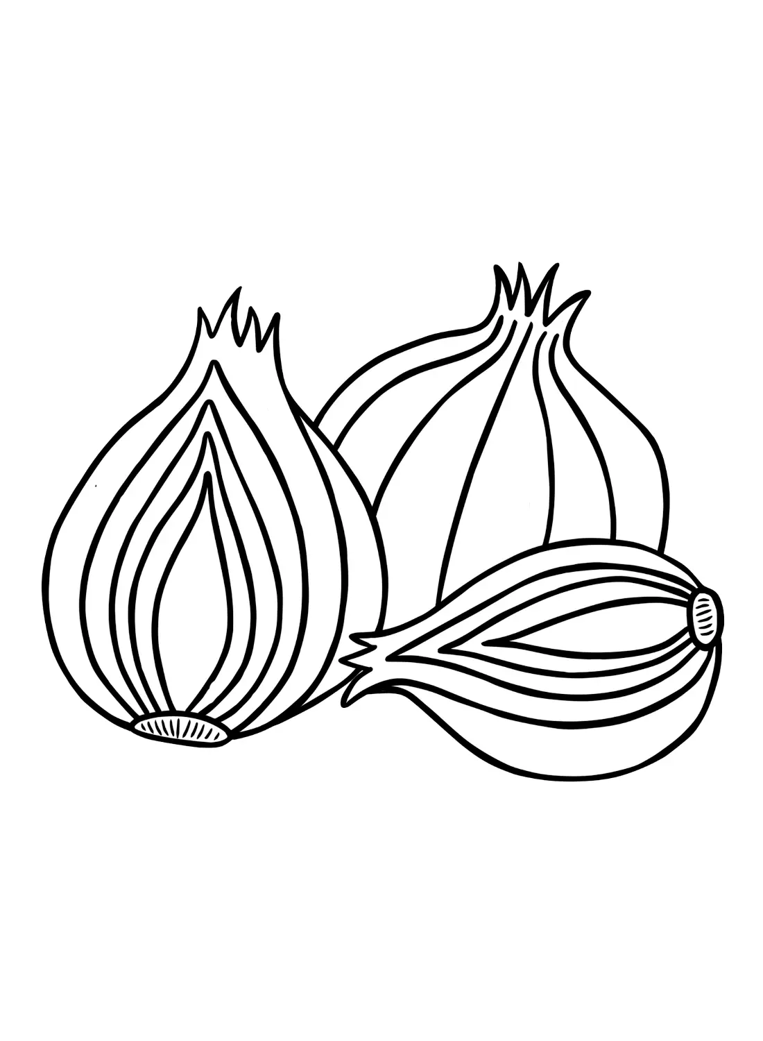 Onion Coloring Pages 24