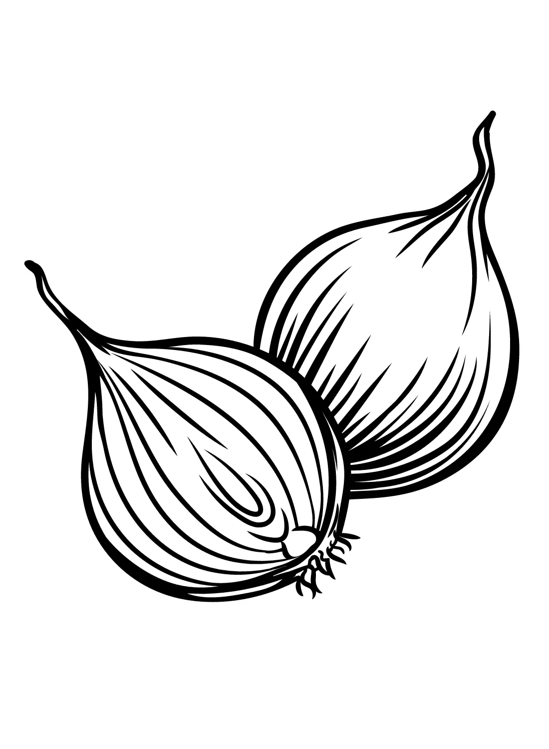 Onion Coloring Pages 9