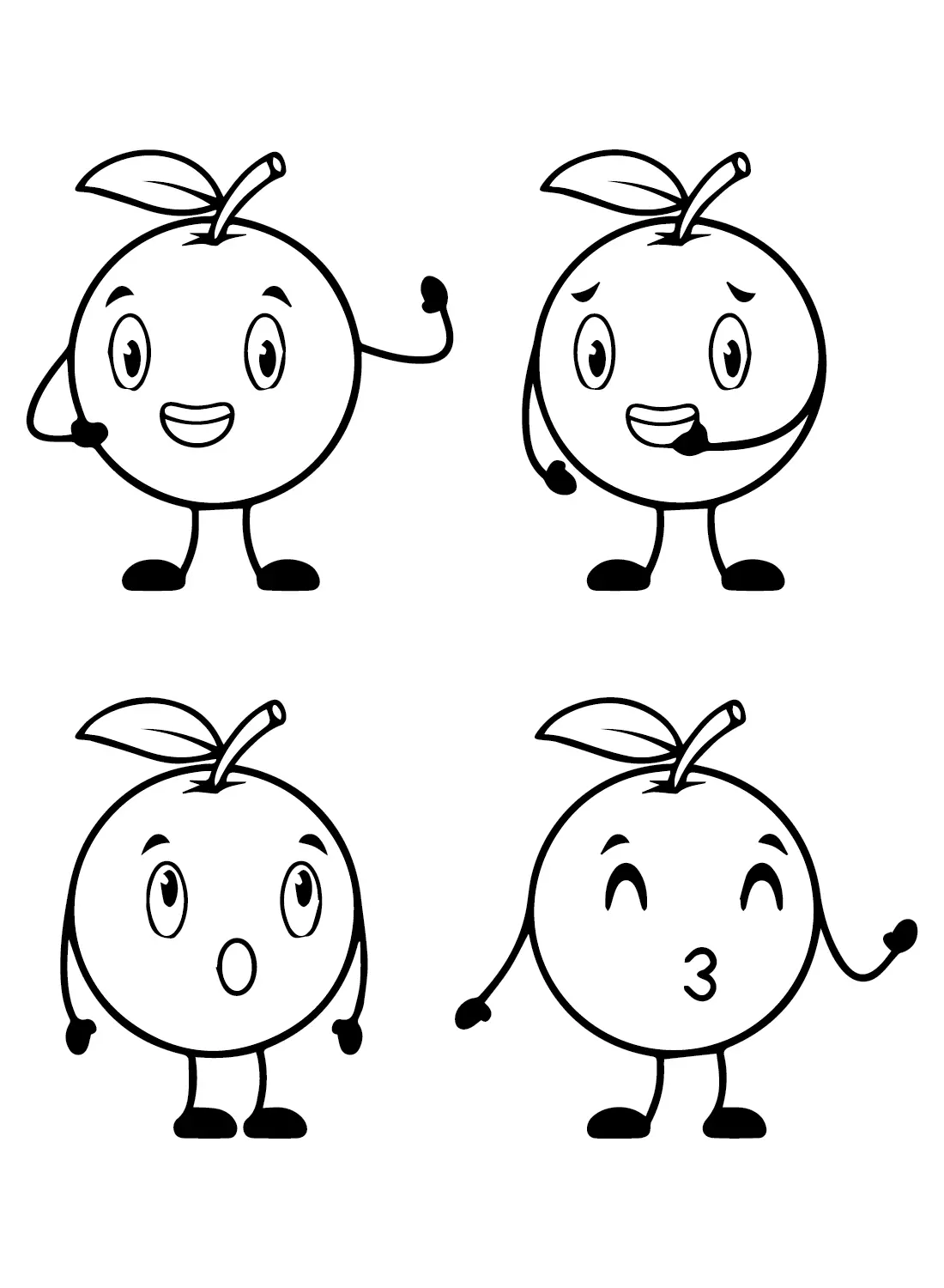 Oranges Coloring Pages 11