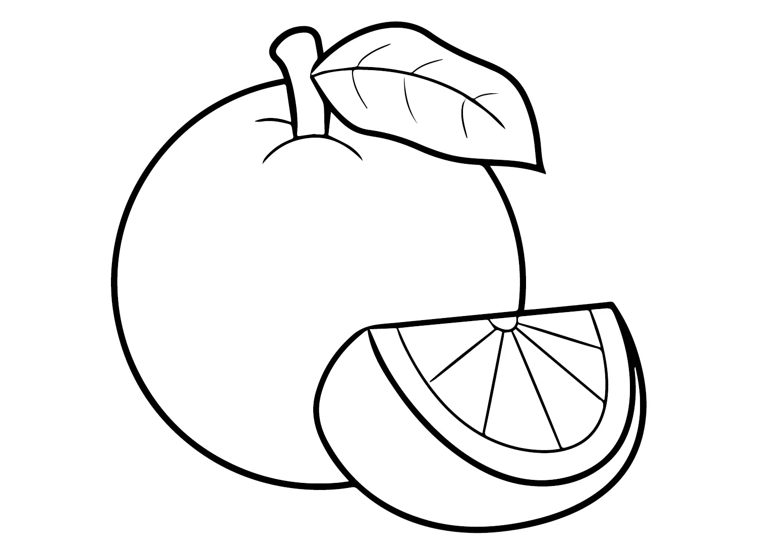 Oranges Coloring Pages 5
