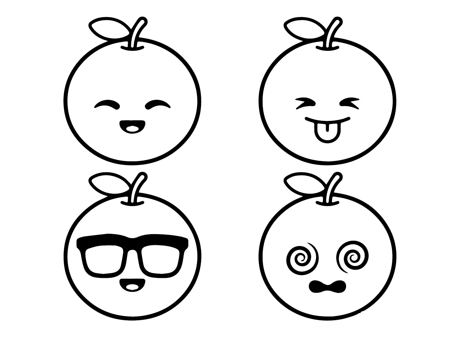 Oranges Coloring Pages 6