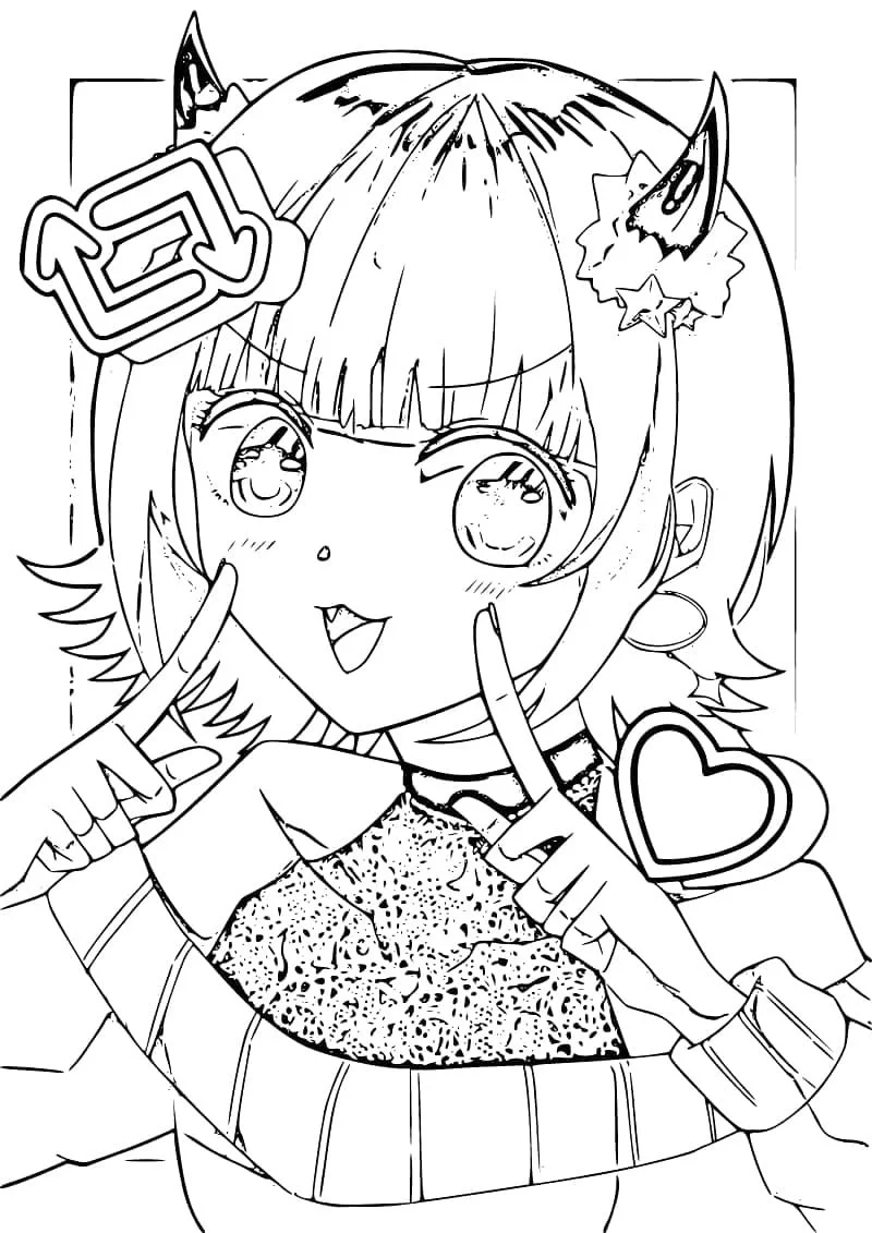 Desenhos de Oshi No Ko Para Colorir 21