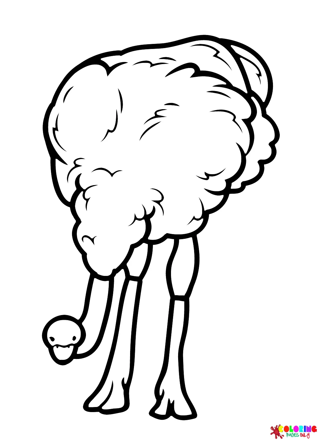 Avestruz Para Colorear 25
