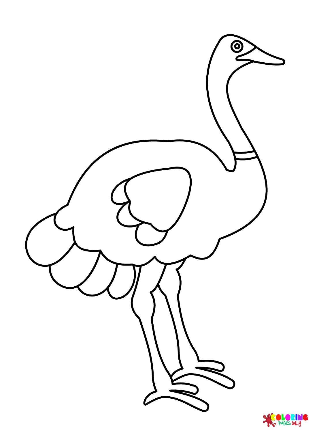 Avestruz Para Colorear 28