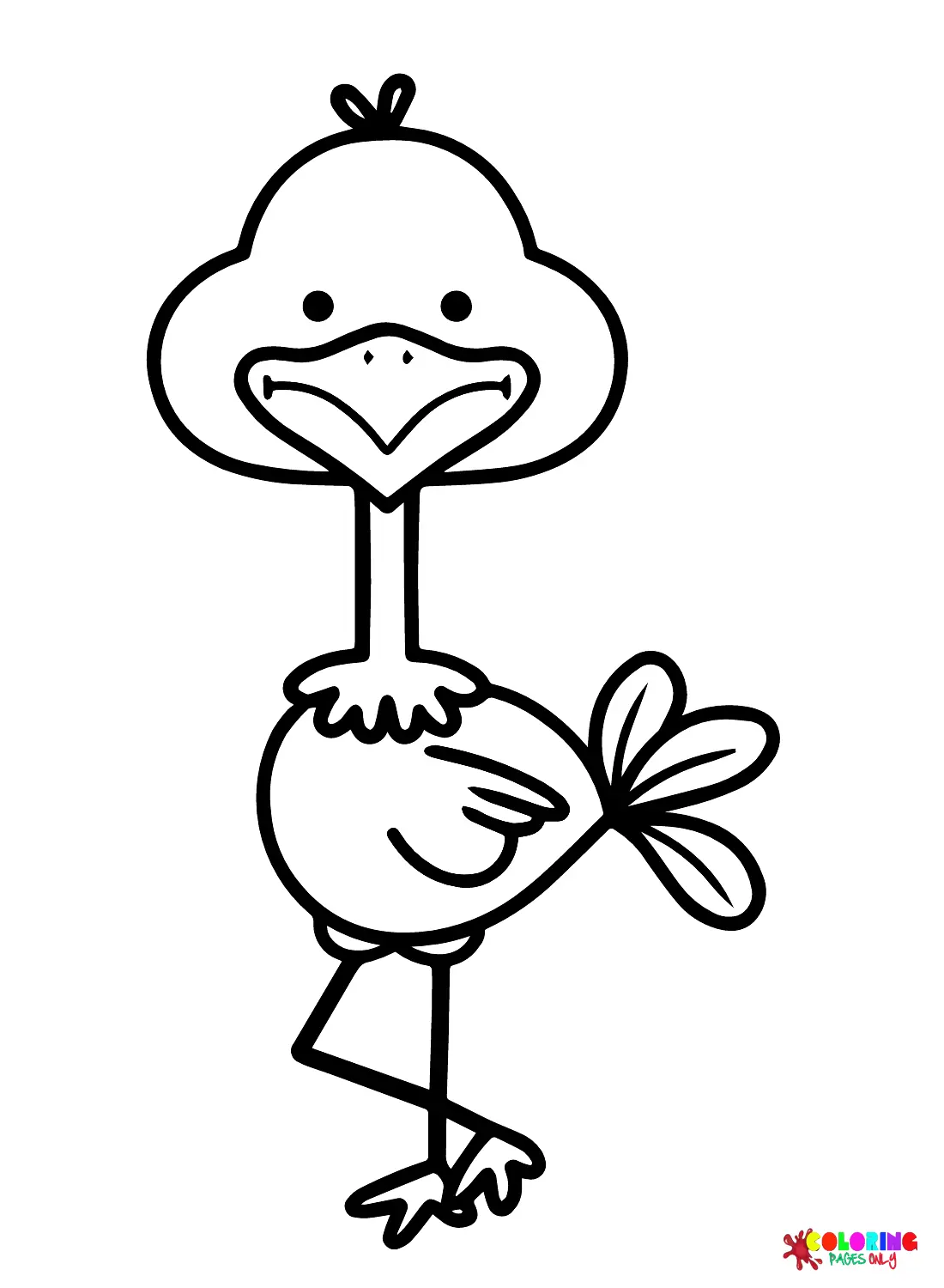 Avestruz Para Colorear 33