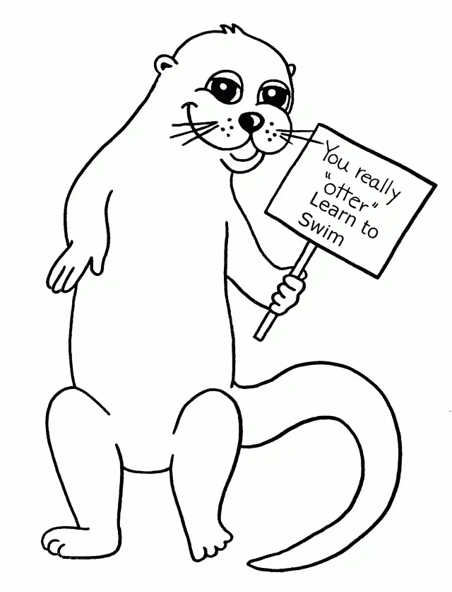 Otter Coloring Pages 81