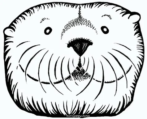 Otter Coloring Pages 89