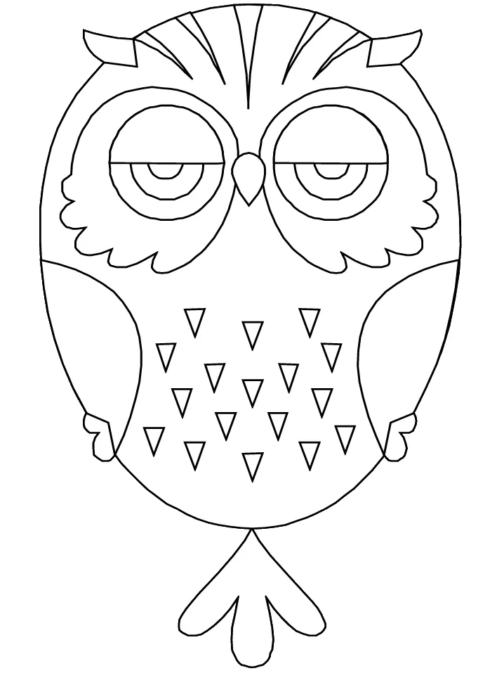 Owl Coloring Pages 17