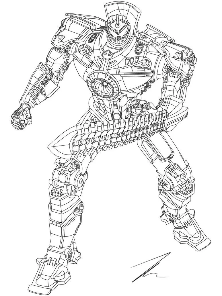 Pacific Rim Coloring Pages 1