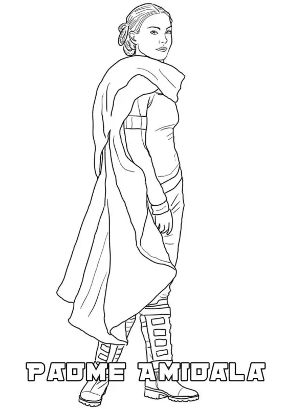 Padme Para Colorear 1