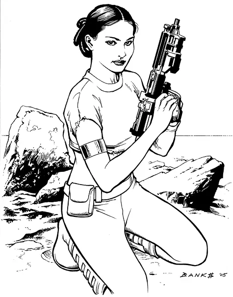 Padme Para Colorear 10