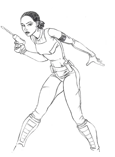 Padme Para Colorear 12