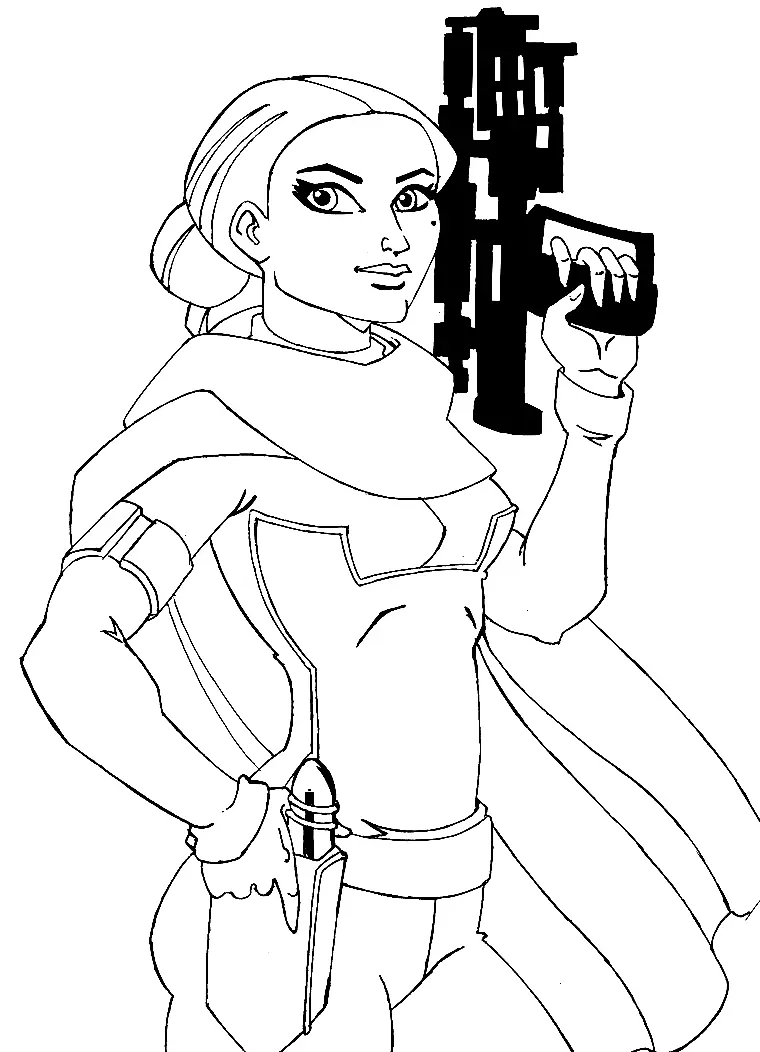 Padme Para Colorear 14