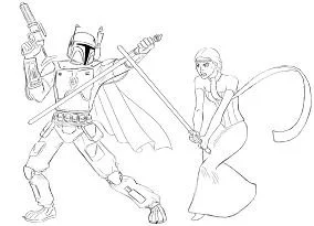 Padme Para Colorear 4