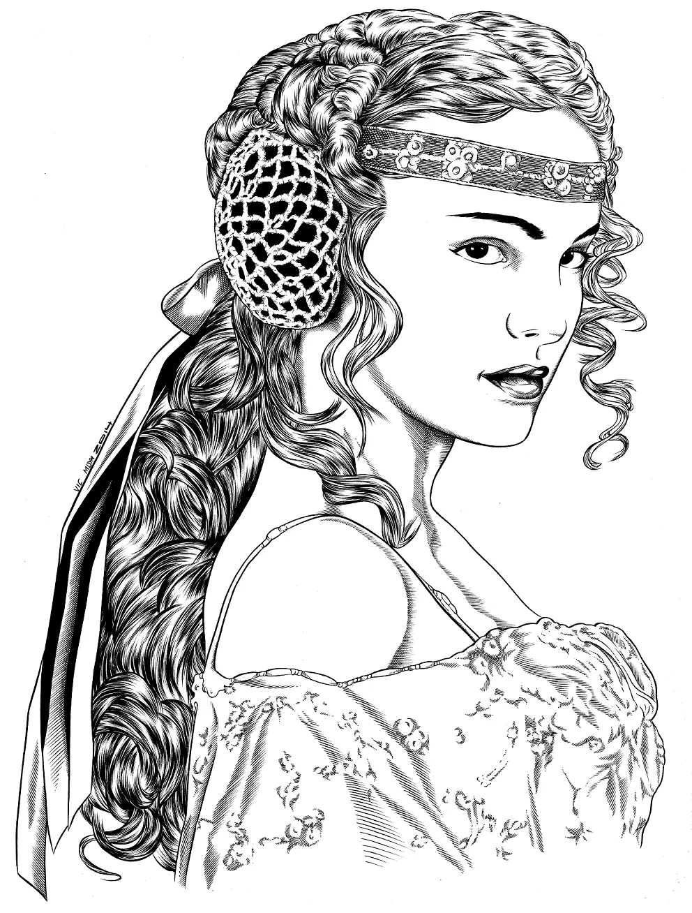 Padme Para Colorear 6