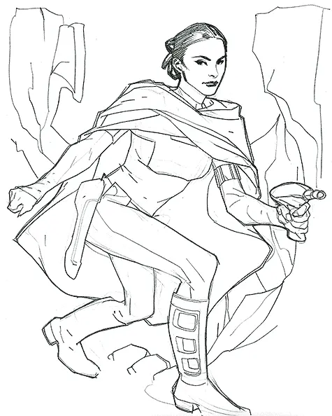 Padme Para Colorear 8
