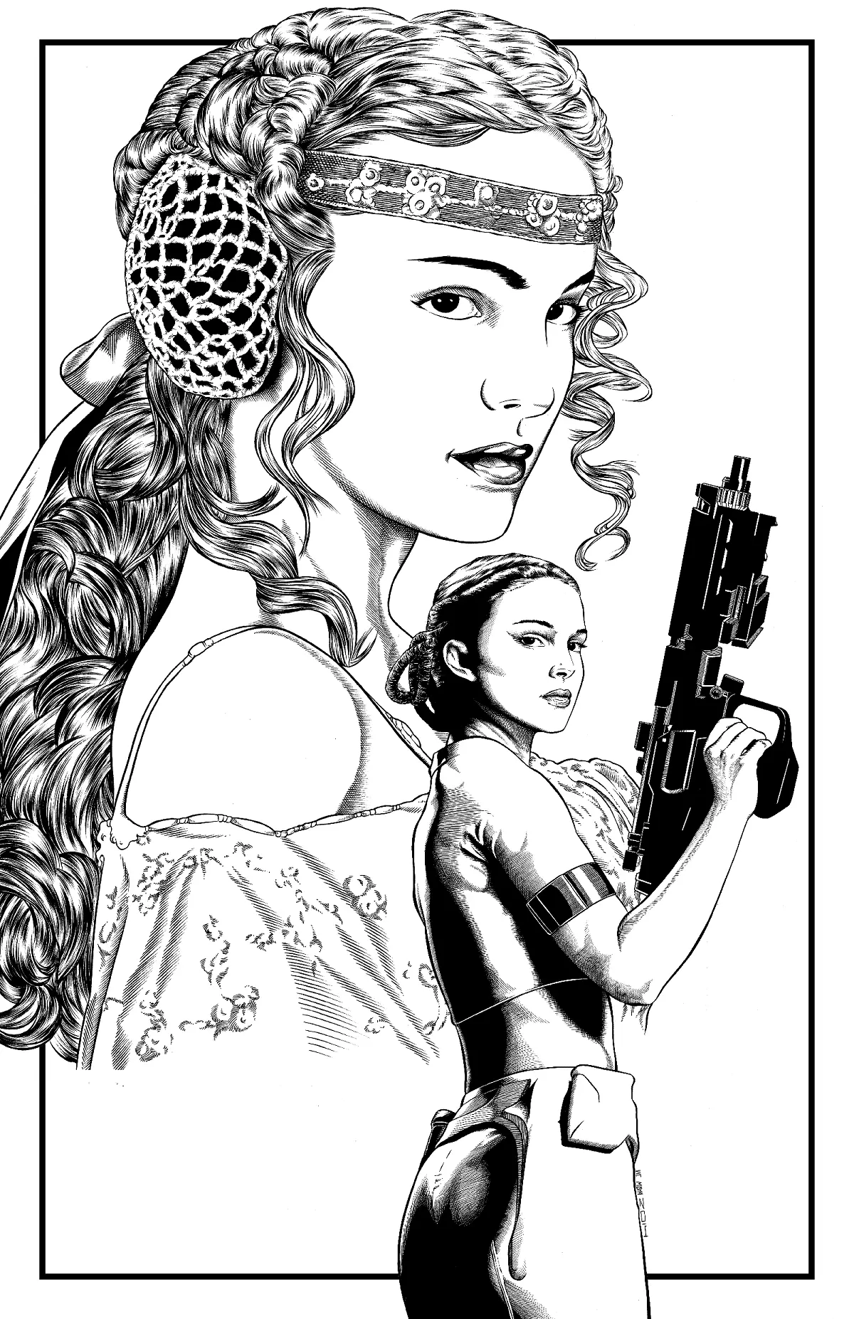 Padme Para Colorear 9