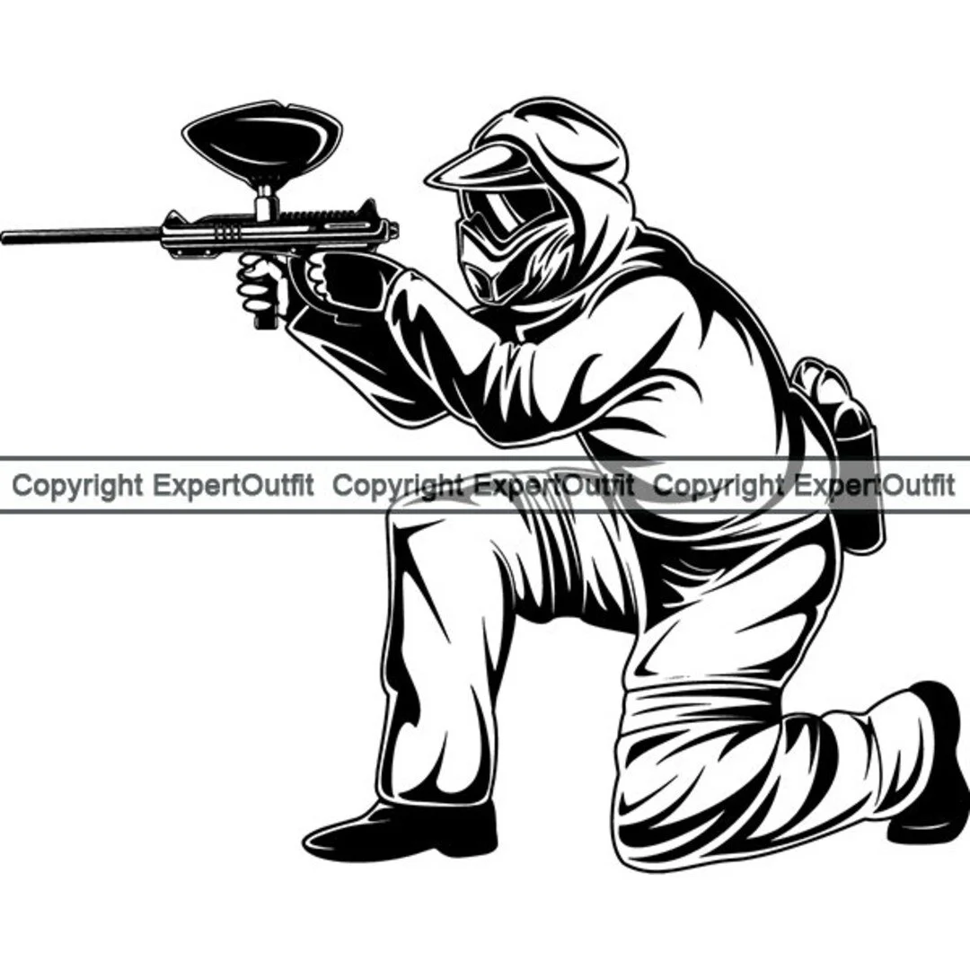 Desenhos de Paintball Para Colorir 12